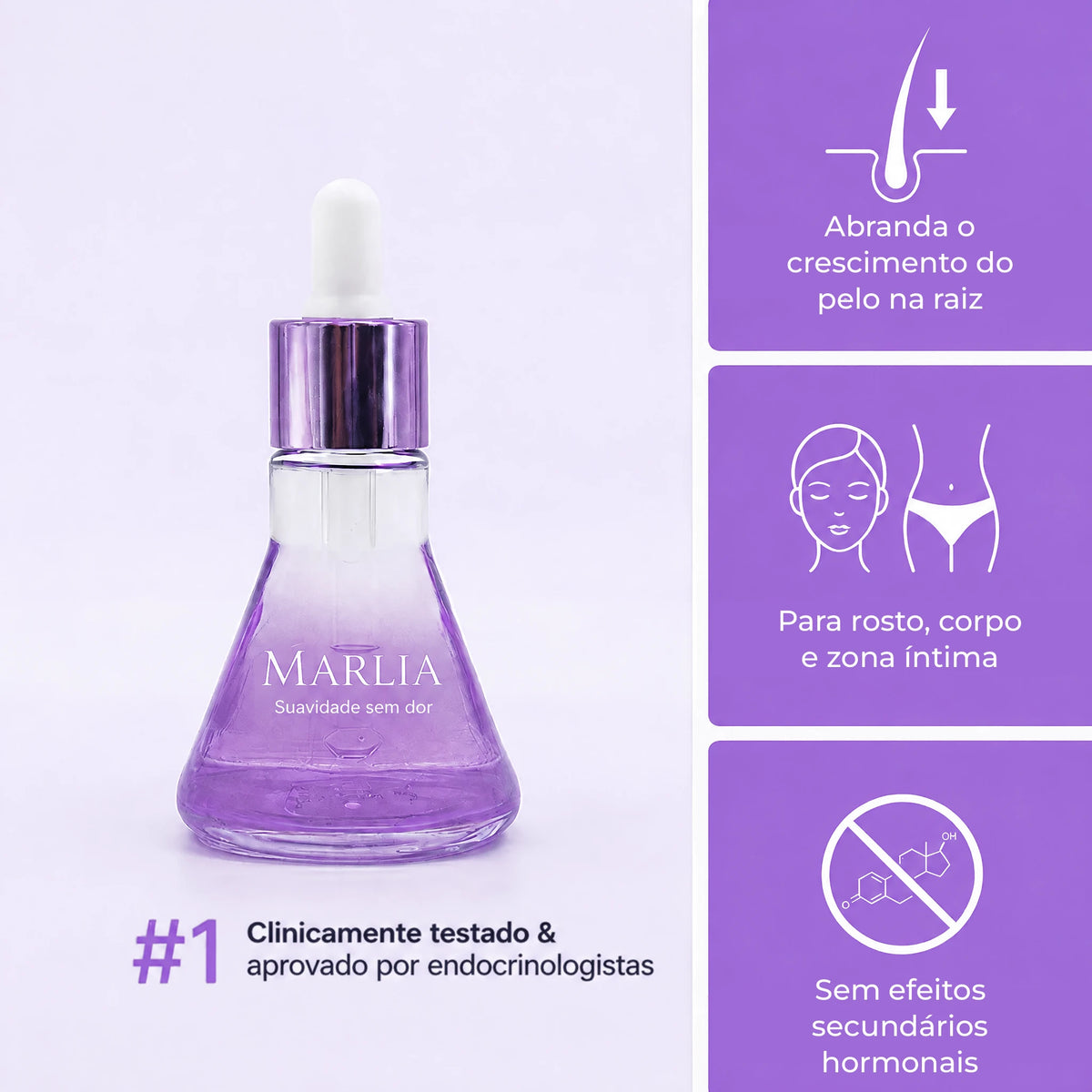 Marlia inibidor vegetal dos pelos