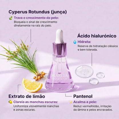 Inibidor vegetal de pelos